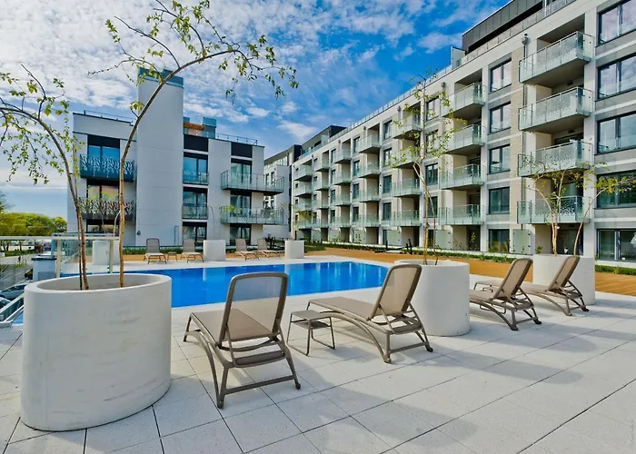 Porty B103 Nadmorskie Tarasy Pool Sauna Parking Апартаменты Колобжег