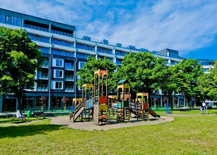 Апартаменты Porty B103 Nadmorskie Tarasy Pool Sauna Parking Колобжег